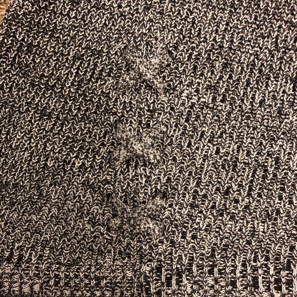 Long tunic type sweater. Grey and black - Picture 3 of 3